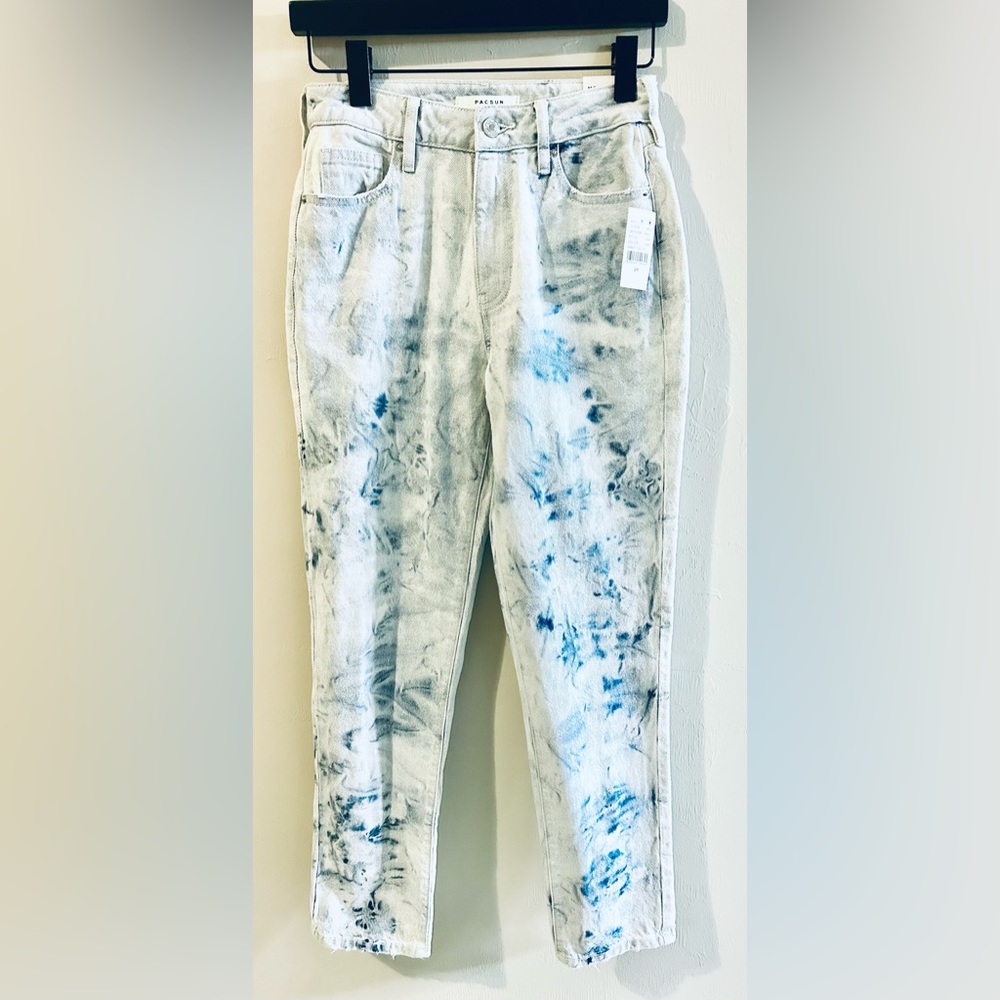 PACSUN 'HAZY TIE DYE MOM JEAN' SIZE 24 NWT - Picture 3 of 7